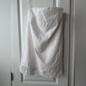 H&M White Dress with Shell Embellishments